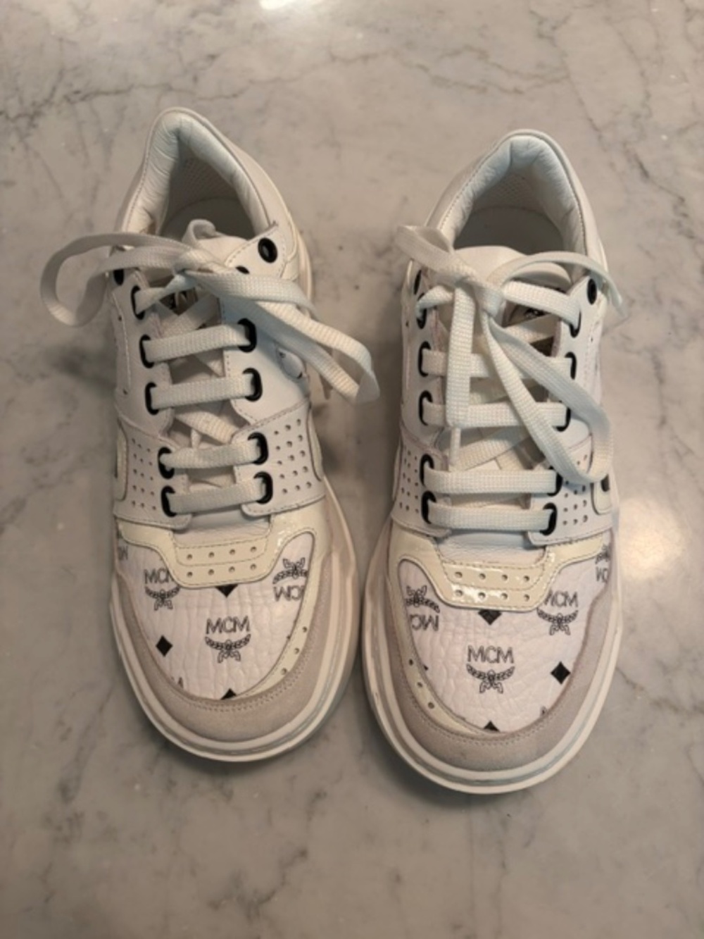 MCM White leather Sneakers